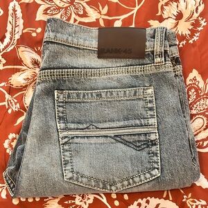NWOT-RANK 45 MEN'S WILD HORSE STACKABLE STRAIGHT STRETCH DENIM JEANS